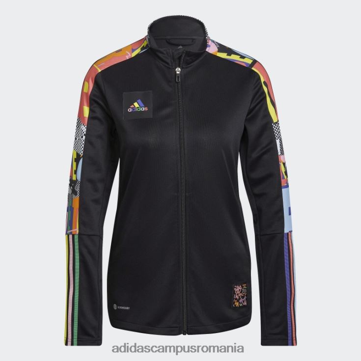 adidas campus romania jachetă neagră tiro pride femei negru/multicolor J266N210505