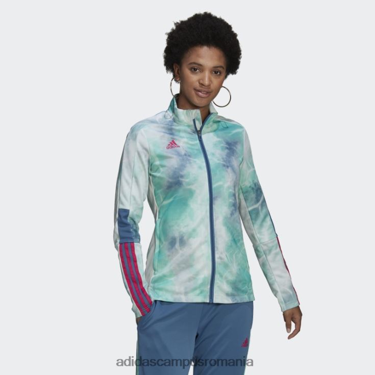 adidas campus romania jachetă tiro adidas albastru alterat femei albastru alterat/papură de mentă/alb J266N210500