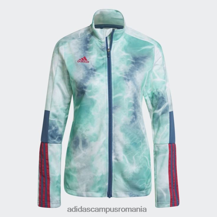 adidas campus romania jachetă tiro adidas albastru alterat femei albastru alterat/papură de mentă/alb J266N210500