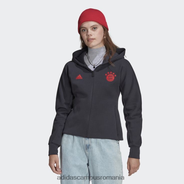 adidas campus romania jacheta fc bayern anthem gri noapte femei gri de noapte J266N217389