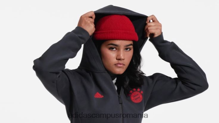 adidas campus romania jacheta fc bayern anthem gri noapte femei gri de noapte J266N217389