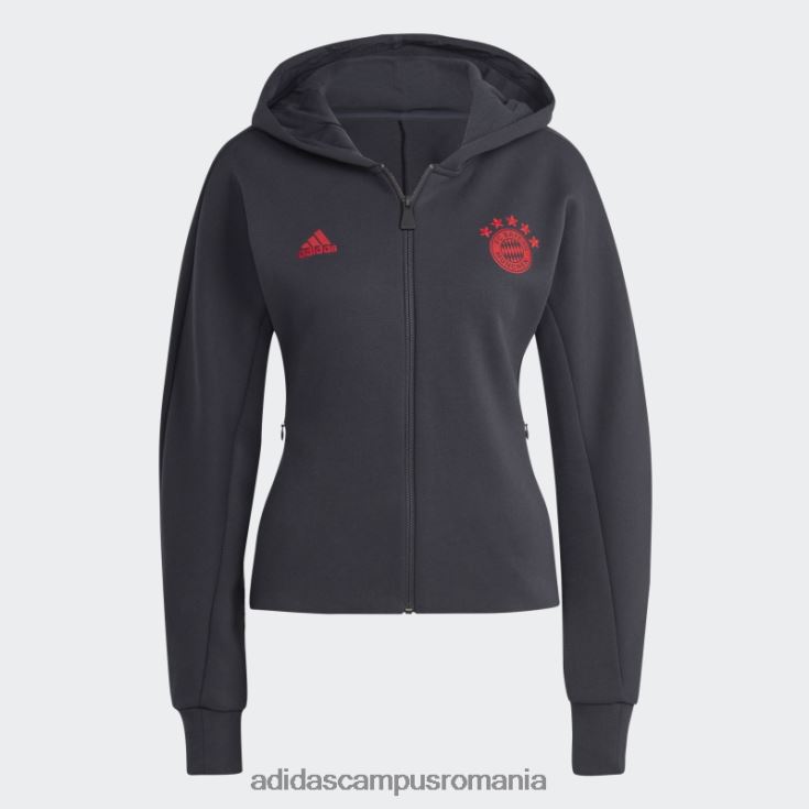 adidas campus romania jacheta fc bayern anthem gri noapte femei gri de noapte J266N217389