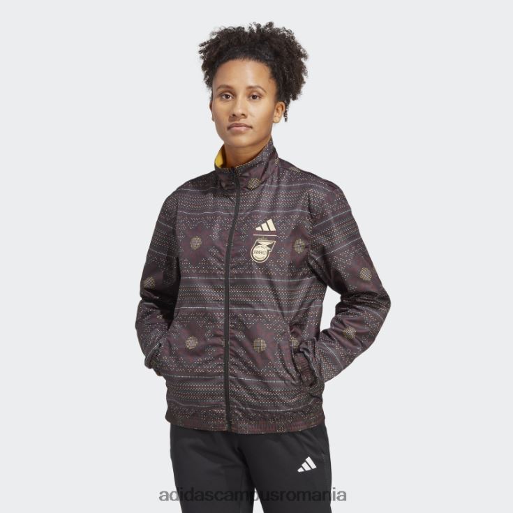 adidas campus romania jacheta imnul jamaica auriu femei auriu/negru J266N216927