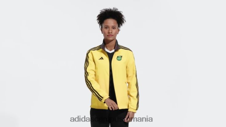 adidas campus romania jacheta imnul jamaica auriu femei auriu/negru J266N216927