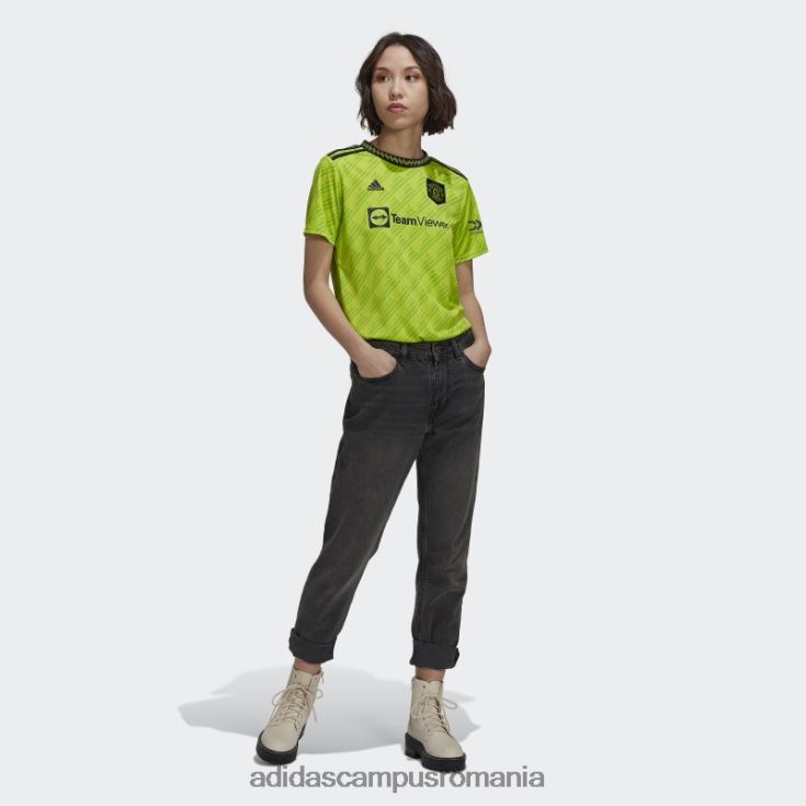 adidas campus romania manchester united 22/23 al treilea tricou slime fierbinte femei slime J266N217209