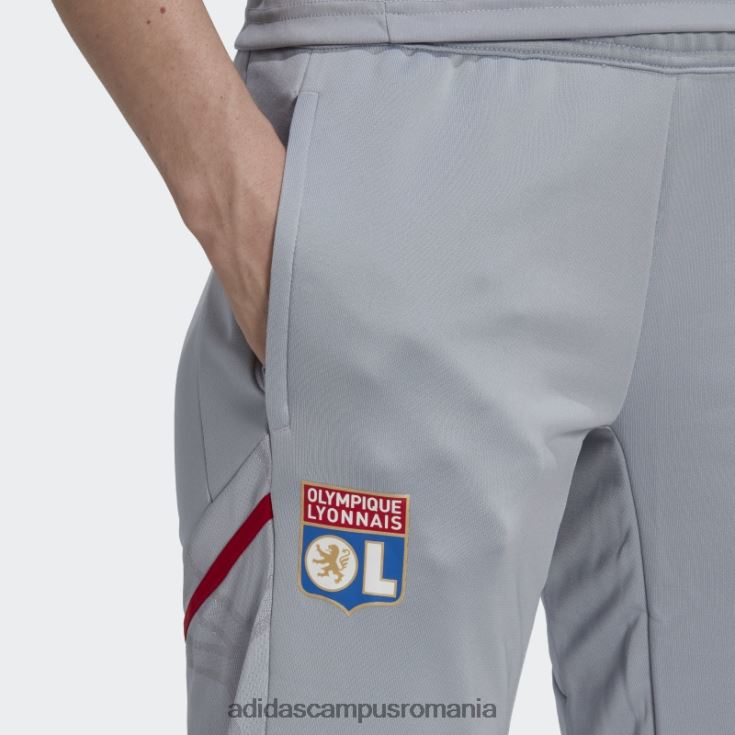 adidas campus romania olympique lyonnais tiro 21 pantaloni de antrenament argintiu femei argint J266N217365
