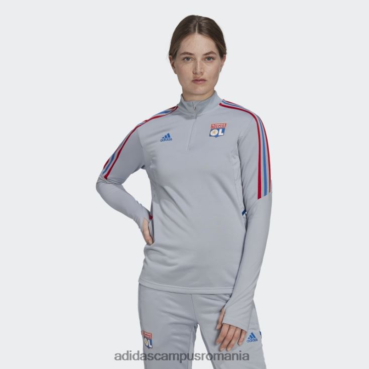 adidas campus romania olympique lyonnais tiro 21 top de antrenament argintiu fierbinte femei argint J266N217382
