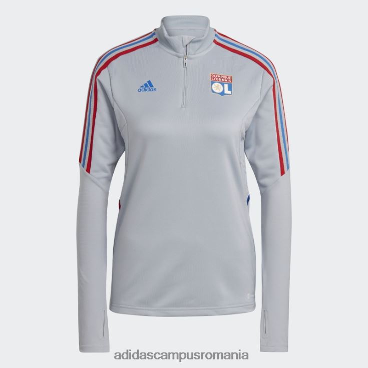 adidas campus romania olympique lyonnais tiro 21 top de antrenament argintiu fierbinte femei argint J266N217382
