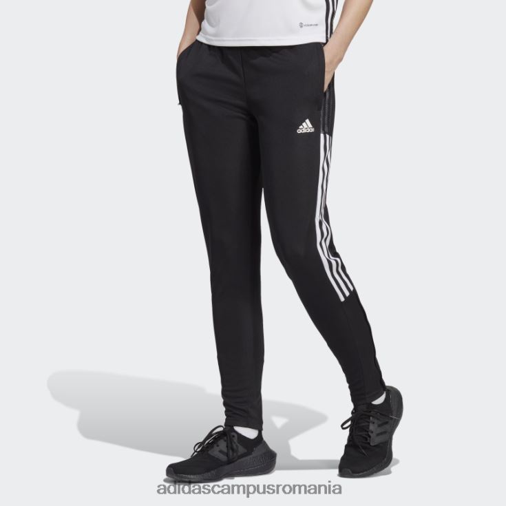 adidas campus romania pantaloni de sport tiro 21 albi eleganti femei alb negru J266N28855