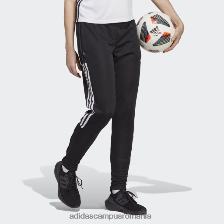 adidas campus romania pantaloni de sport tiro 21 albi eleganti femei alb negru J266N28855