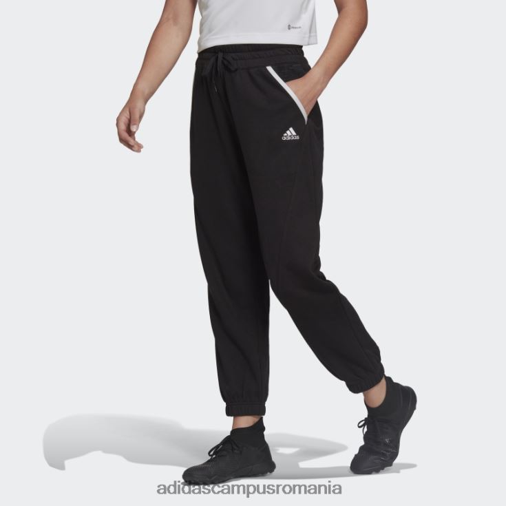 adidas campus romania pantaloni de trening condivo 22 negru adidas femei alb negru J266N217238