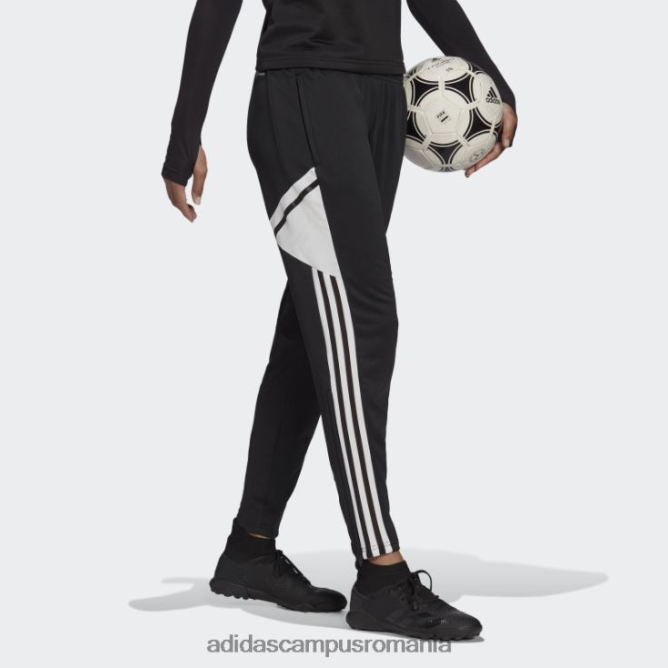 adidas campus romania pantaloni de trening condivo 22 negru femei alb negru J266N217143