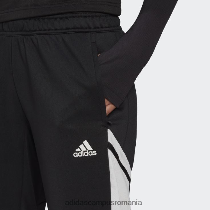 adidas campus romania pantaloni de trening condivo 22 negru femei alb negru J266N217143