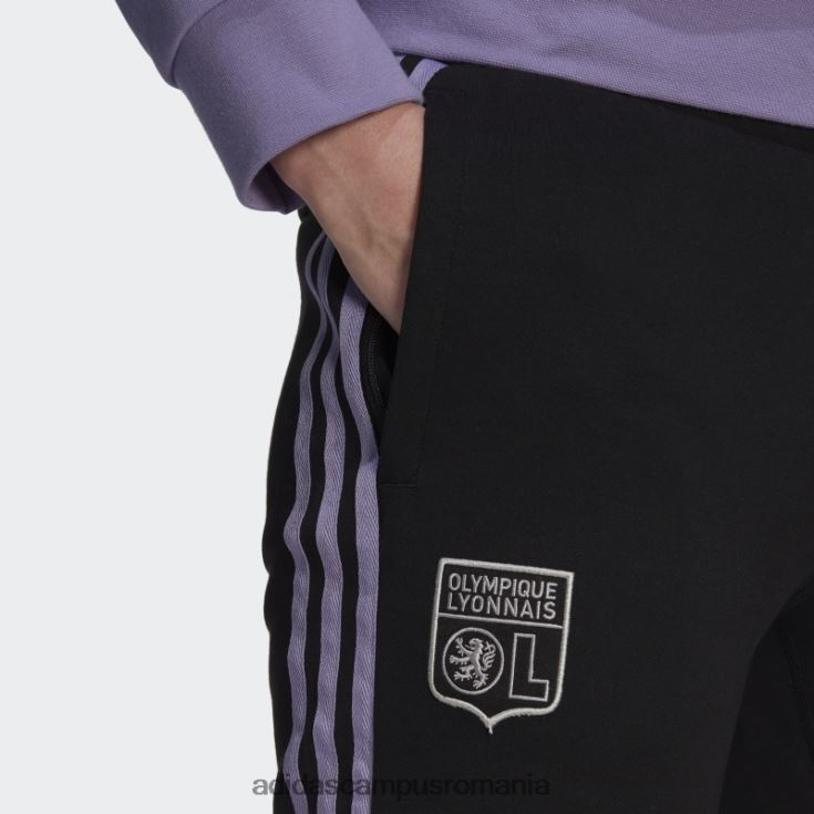 adidas campus romania pantaloni de trening olympique lyonnais transpirați negru femei negru J266N217360