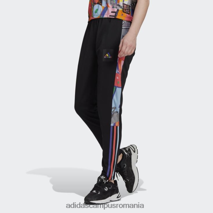 adidas campus romania pantaloni negri tiro pride femei negru/multicolor J266N210456