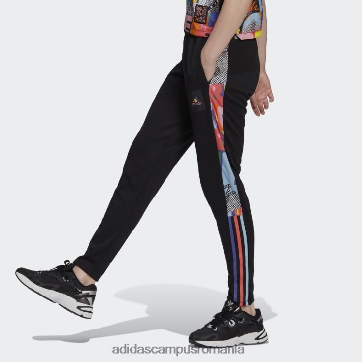 adidas campus romania pantaloni negri tiro pride femei negru/multicolor J266N210456