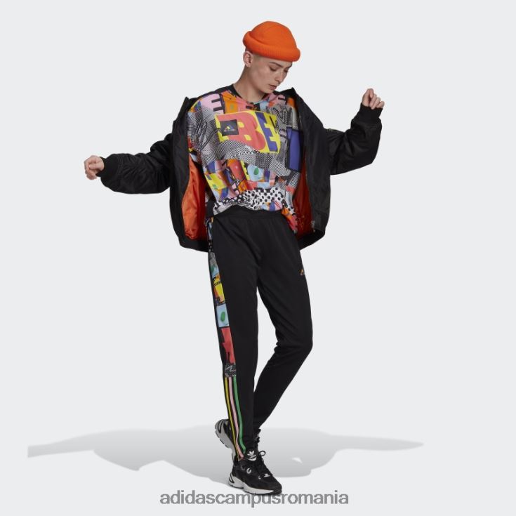 adidas campus romania pantaloni negri tiro pride femei negru/multicolor J266N210456
