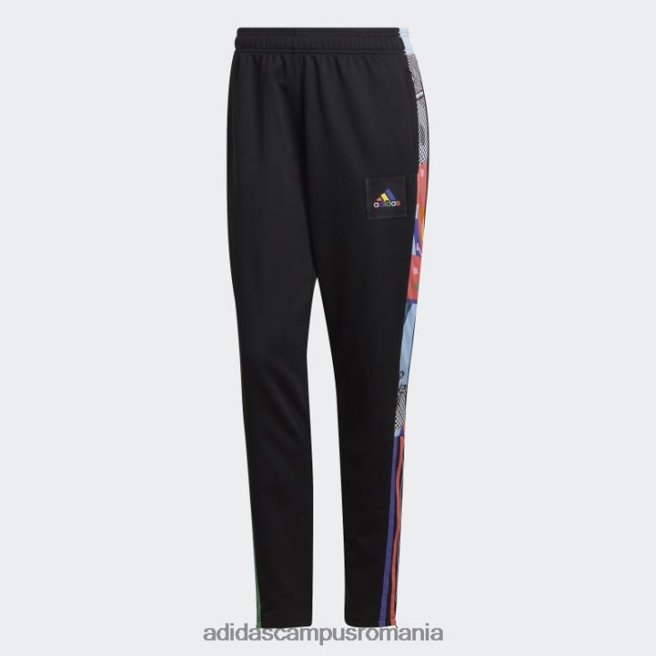 adidas campus romania pantaloni negri tiro pride femei negru/multicolor J266N210456