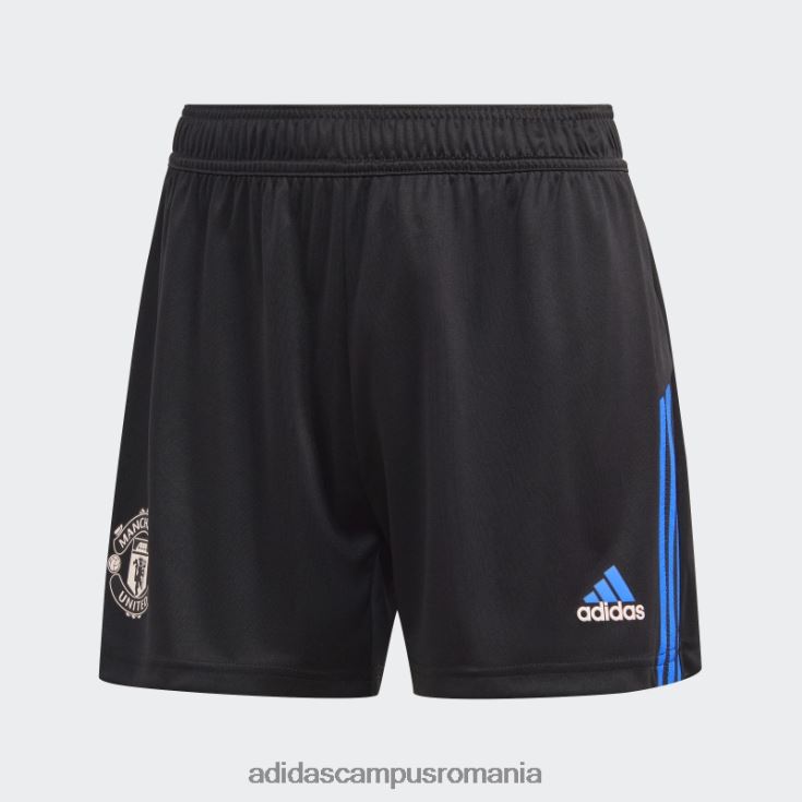 adidas campus romania pantaloni scurți de antrenament manchester united condivo 22 negru femei negru/albastru strălucitor J266N217060
