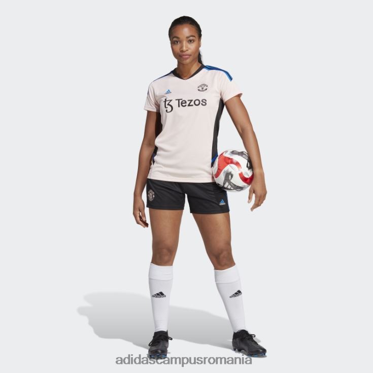 adidas campus romania pantaloni scurți de antrenament manchester united condivo 22 negru femei negru/albastru strălucitor J266N217060
