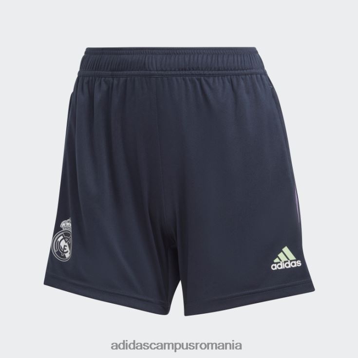 adidas campus romania pantaloni scurți de antrenament real madrid condivo 22 bleumarin de noapte femei marina de noapte J266N217327