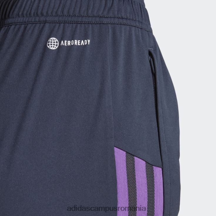 adidas campus romania pantaloni scurți de antrenament real madrid condivo 22 bleumarin de noapte femei marina de noapte J266N217327