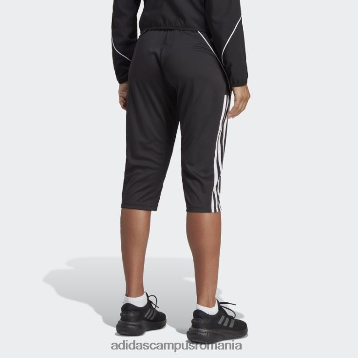 adidas campus romania tiro 23 league pantaloni 3/4 negri femei negru J266N29001