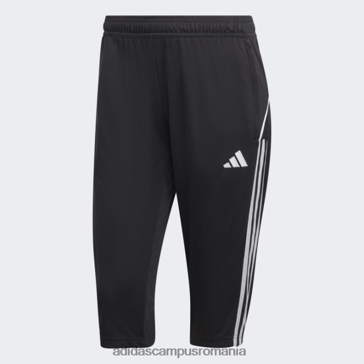 adidas campus romania tiro 23 league pantaloni 3/4 negri femei negru J266N29001