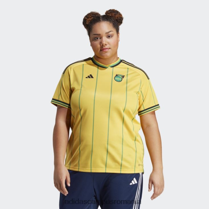 adidas campus romania tricou de acasă aur Jamaica 23 (mărime plus) femei auriu/verde J266N216673