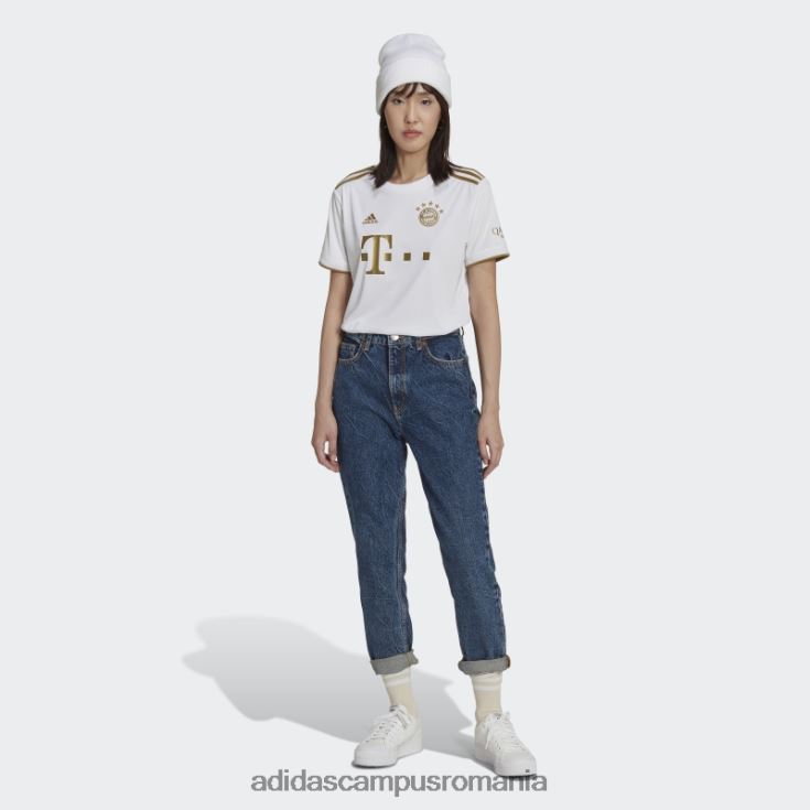 adidas campus romania tricou deplasare fc bayern 22/23 alb adidas femei alb/aur de fotbal închis J266N217340