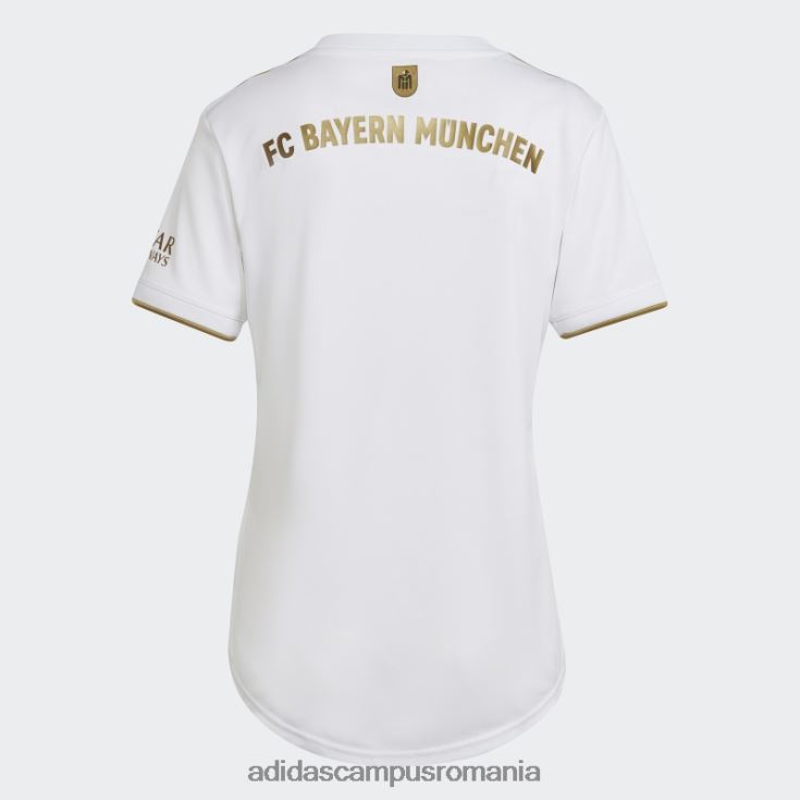 adidas campus romania tricou deplasare fc bayern 22/23 alb adidas femei alb/aur de fotbal închis J266N217340