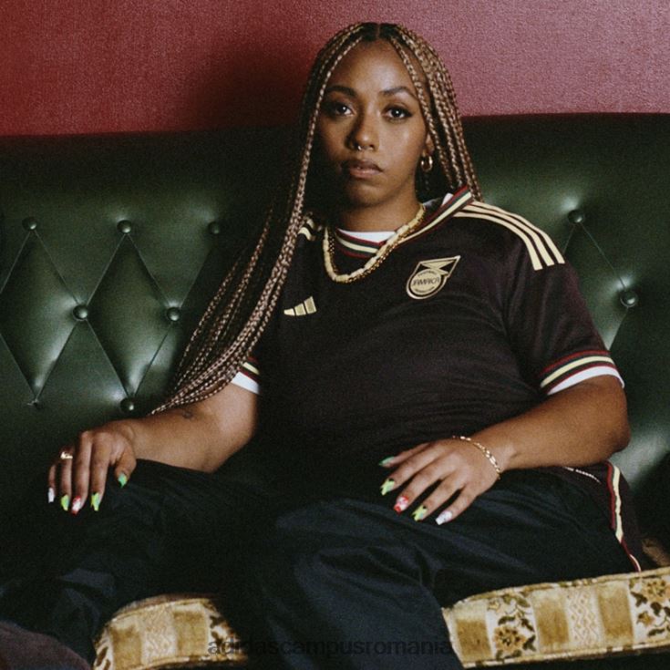 adidas campus romania tricou deplasare maro noapte Jamaica 23 femei maro noapte J266N216817