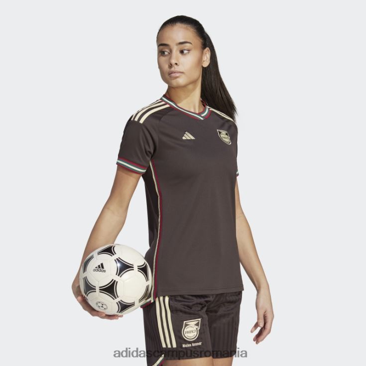 adidas campus romania tricou elegant maro noapte Jamaica 23 deplasare femei maro noapte J266N22416
