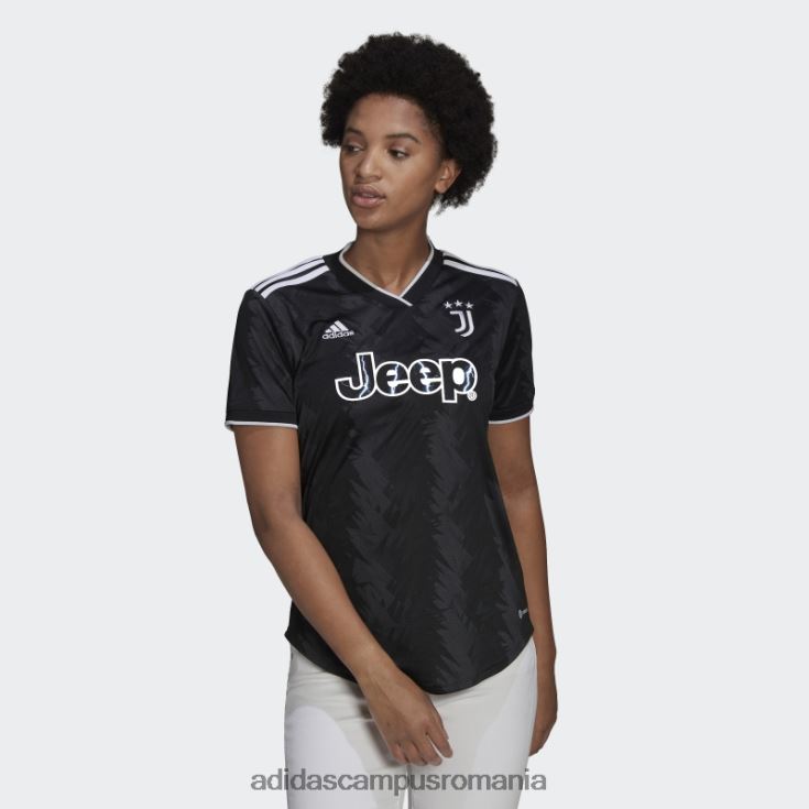 adidas campus romania tricou fierbinte carbon juventus 22/23 deplasare femei negru/alb/carbon J266N216888