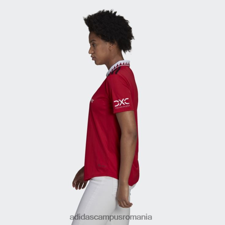 adidas campus romania tricou home manchester united 22/23, roșu, modă femei roșu adevărat J266N216534