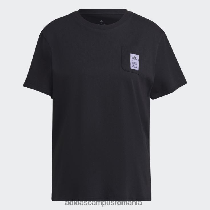 adidas campus romania tricou negru Olympique Lyonnais femei negru J266N217350