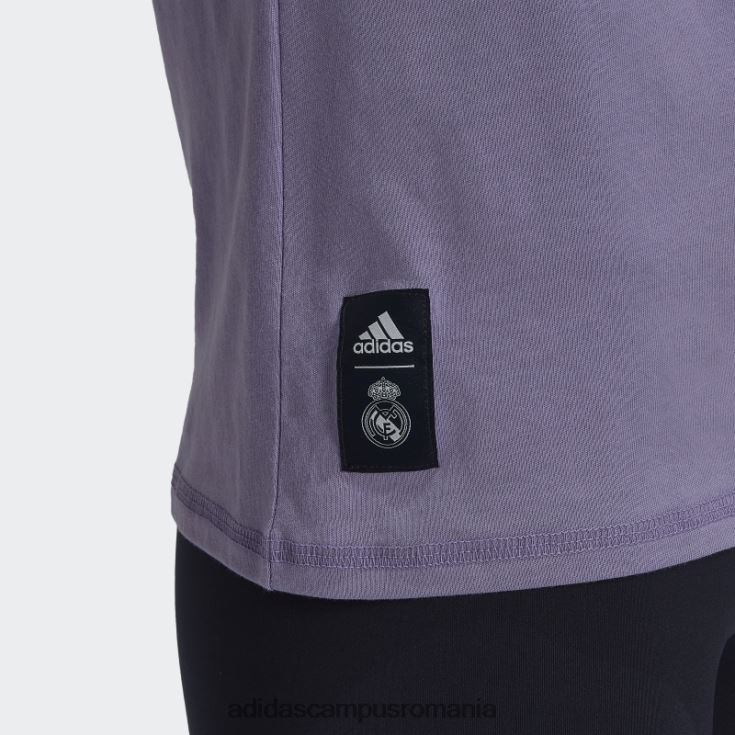 adidas campus romania tricou real madrid lila femei liliac J266N210483