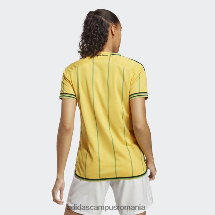 adidas campus romania tricoul verde de acasă Jamaica 23 femei auriu/verde J266N210063