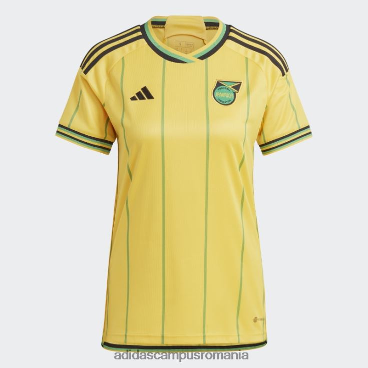 adidas campus romania tricoul verde de acasă Jamaica 23 femei auriu/verde J266N210063