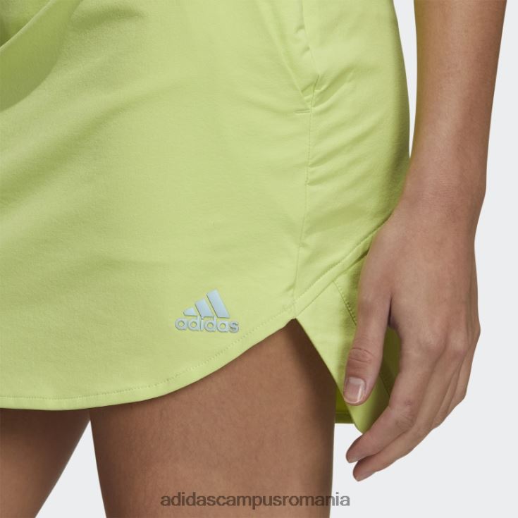 adidas campus romania Fusta cu detaliu fante cu 3 dungi lime adidas femei lămâie verde J266N23150