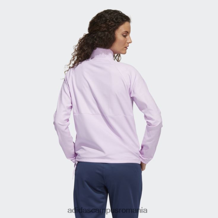 adidas campus romania Pulover 1/4-snap în relief lila adidas femei liliac J266N23180
