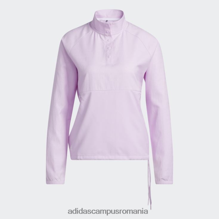 adidas campus romania Pulover 1/4-snap în relief lila adidas femei liliac J266N23180