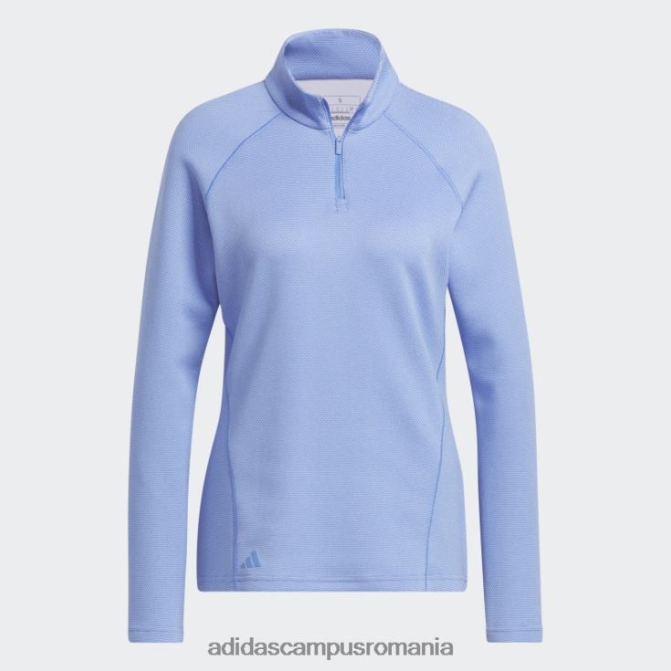 adidas campus romania Pulover de golf albastru cu fermoar 1/4 adidas femei albastru J266N29963