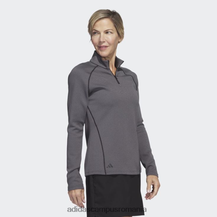adidas campus romania Pulover negru de golf cu fermoar 1/4 femei negru J266N29241
