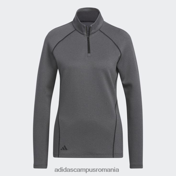 adidas campus romania Pulover negru de golf cu fermoar 1/4 femei negru J266N29241