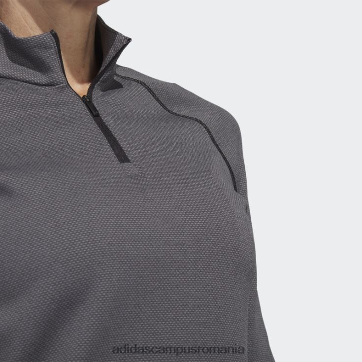 adidas campus romania Pulover negru de golf cu fermoar 1/4 femei negru J266N29241