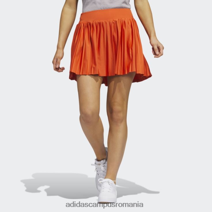 adidas campus romania Ultimate365 tour plisat 15-inch fustă de golf roșie femei roșu J266N29145