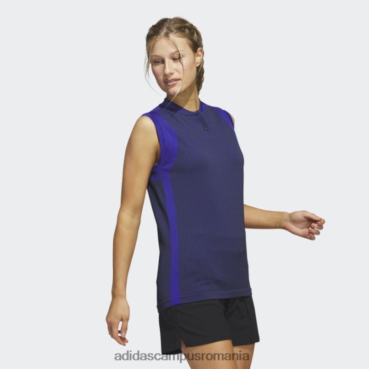 adidas campus romania Ultimate365 tour tricou polo fără mâneci din tricot, albastru femei albastru J266N29728