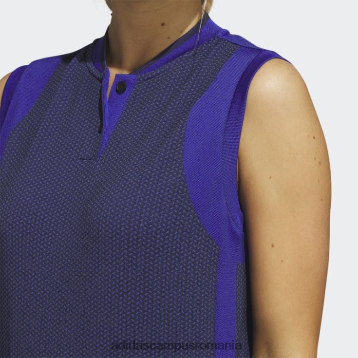 adidas campus romania Ultimate365 tour tricou polo fără mâneci din tricot, albastru femei albastru J266N29728