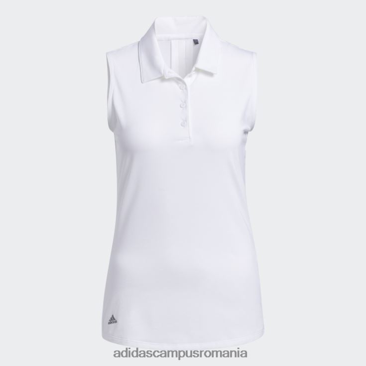 adidas campus romania Ultimate365 tricou polo solid fără mâneci alb femei alb J266N216730